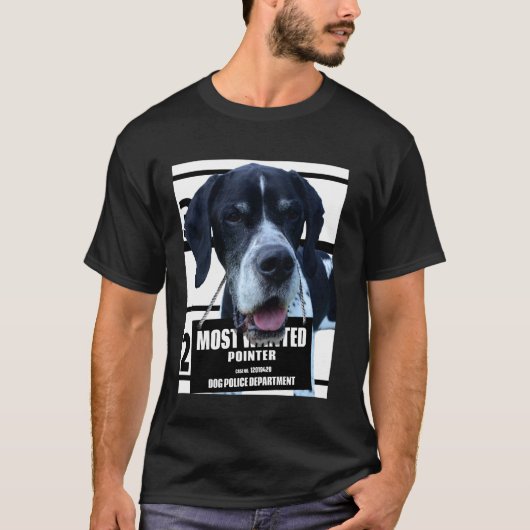 Most Wanted Pointer D - Süßes Lustiges Hund Shirt (Vorderseite)
