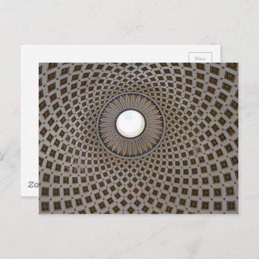 Mosta Dome Postkarte (Vorne/Hinten)
