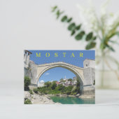 Mostar Alte Brücke und Altstadt Postkarte (Stehend Vorderseite)