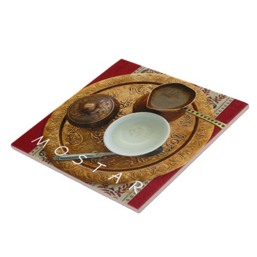 Mostar Bosnian Kaffee Set Keramik Fliesen (Seite)