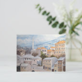 Mostar, Bosnien - Akrylenmalerei Postkarte (Stehend Vorderseite)