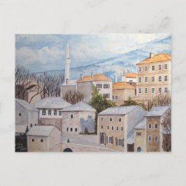 Mostar, Bosnien - Akrylenmalerei Postkarte