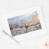 Mostar, Bosnien - Akrylenmalerei Rechteckiger Aufkleber (Umschlag)