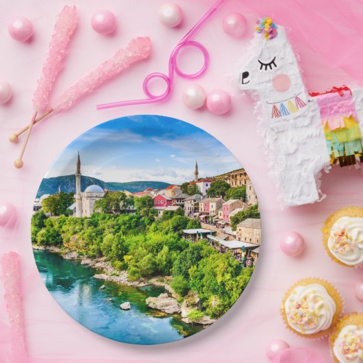 Mostar Bosnien und Herzegowina Pappteller (Party)