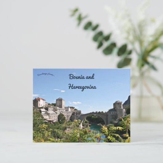 Mostar Bosnien und Herzegowina Postkarte (Stehend Vorderseite)