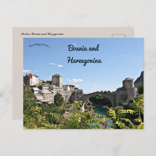 Mostar Bosnien und Herzegowina Postkarte (Vorne/Hinten)