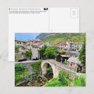 Mostar, Bosnien und Herzegowina Reise-Postkarte Postkarte