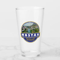 Mostar Bosnien und Herzegowina Reisetitelemblem