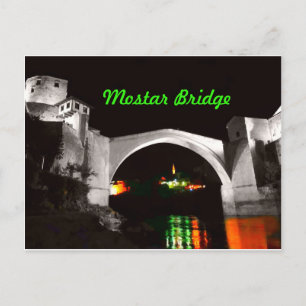 Mostar Bridge Postcard Feiertagspostkarte