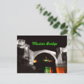 Mostar Bridge Postcard Feiertagspostkarte (Stehend Vorderseite)