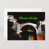 Mostar Bridge Postcard Feiertagspostkarte (Vorne/Hinten)