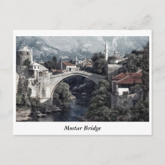 Mostar Bridge Postcard Postkarte