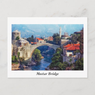 Mostar Bridge Postkarte