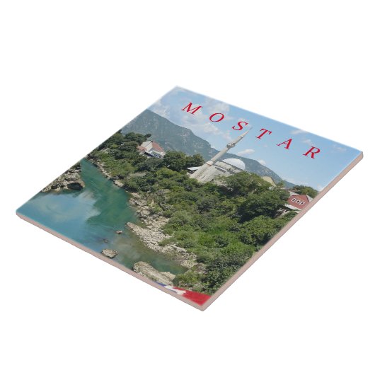 Mostar Moschee View Keramik Fliesen (Seite)