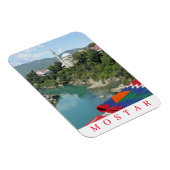 Mostar Moschee View Kühlschrankmagnet Magnet (Rechte Seite)