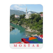 Mostar Moschee View Kühlschrankmagnet Magnet (Vertikal)