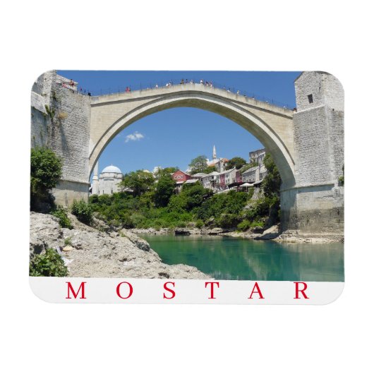 Mostar Old Bridge Kühlschrankmagnet Magnet (Horizontal)