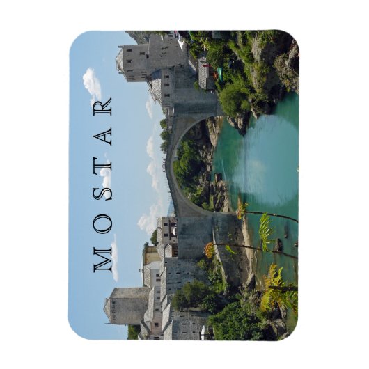 Mostar Old Bridge View Kühlschrankmagnet Magnet (Vertikal)