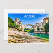 Mostar Postkarte (Vorne/Hinten)