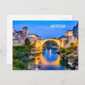 Mostar Postkarte (Vorne/Hinten)