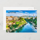 Mostar Postkarte (Vorne/Hinten)