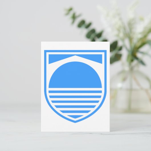 Mostar-Wappen Postkarte (Stehend Vorderseite)