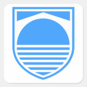 Mostar-Wappen Quadratischer Aufkleber (Vorderseite)