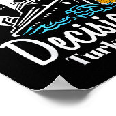 Mostly Bad Decisions Turks Caicos Spring Break Poster (Ecke)