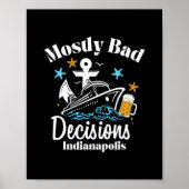 Mostly D Decisions Indianapolis Spring Break Poster (Vorne)