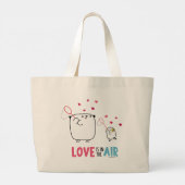 Mostropi│Love is in the air Jumbo Stoffbeutel (Rückseite)