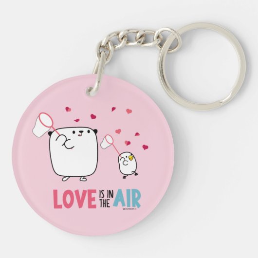 Mostropi│Love is inteh air Schlüsselanhänger (Rückseite)