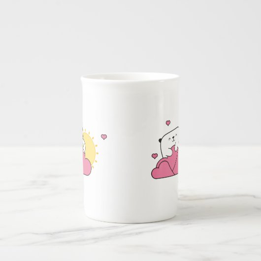 Mostropi│Opi y Kipi Valentin Porzellantasse (Vorderseite)