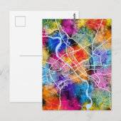 Mosul Iraq City Map Postkarte (Vorne/Hinten)