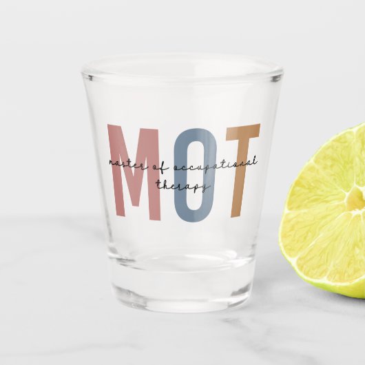MOT-Master der Arbeitstherapie Schnapsglas (Vorderseite)