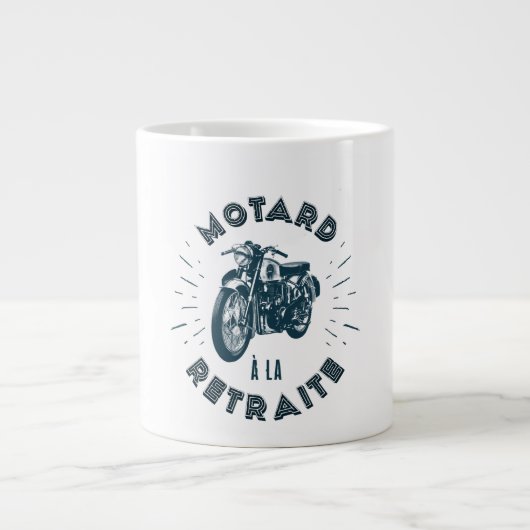 Motard-T-Shirt Jumbo-Tasse (Vorderseite)