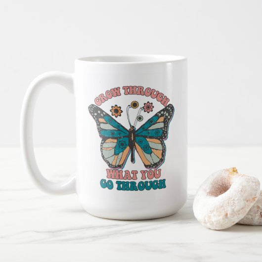 Motationszitat Kaffeetasse (Mit Donut)