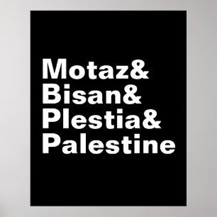 Motaz & Bisan & Plestia & Palestine - freie Presse Poster
