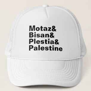 Motaz & Bisan & Plestia & Palestine - freie Presse Truckerkappe