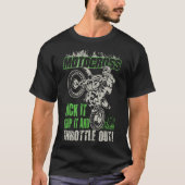 MOTCROSS TRITT ES GRIFF ES DROSSEL HERAUS T-Shirt (Vorderseite)