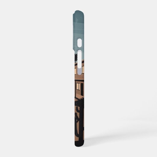 Motel at Dusk iPhone 16 Hülle (Linke Seite)