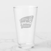 Motel Cowboy Show Pint Glass Glas (Rückseite)