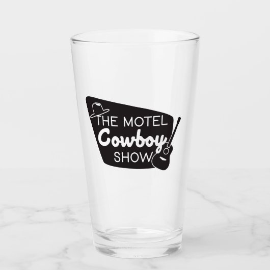 Motel Cowboy Show Pint Glass Glas (Vorderseite)