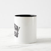 Motel Cowboy Show Zweifarbige Tasse (Mittel)