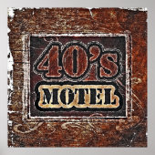 Motel der Vintagen 40er Jahre - Poster (Vorne)
