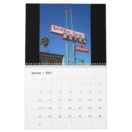 Motel-Kalender Kalender (Jan 2027)