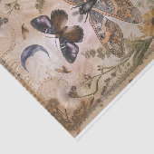 MOTH AND BUTTERFLY FLORAL DECOUPAGE TISSUPAPIER SEIDENPAPIER (Ausschnitt)
