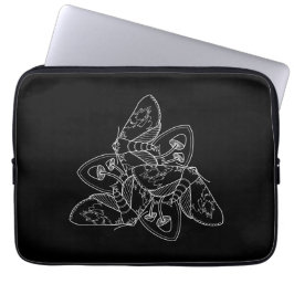 Moth and Mushroom Laptop Sleeve