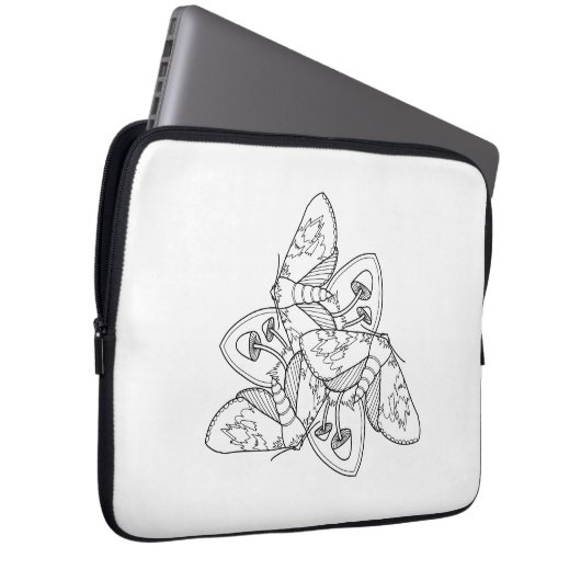 Moth and Mushroom Laptop Sleeve 30 cm (Vorne Rechts)