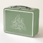 Moth and Mushroom Metal Lunchbox (Vorderseite)