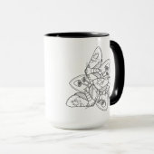 Moth and Mushroom Tasse (VorderseiteRechts)